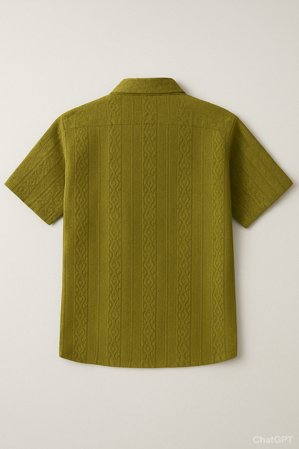 COTTON - OLIVE GREEN HALF SLEEVES SHIRT