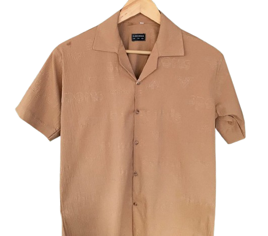 COTON - BROWN HALF SLEEVES SHIRT